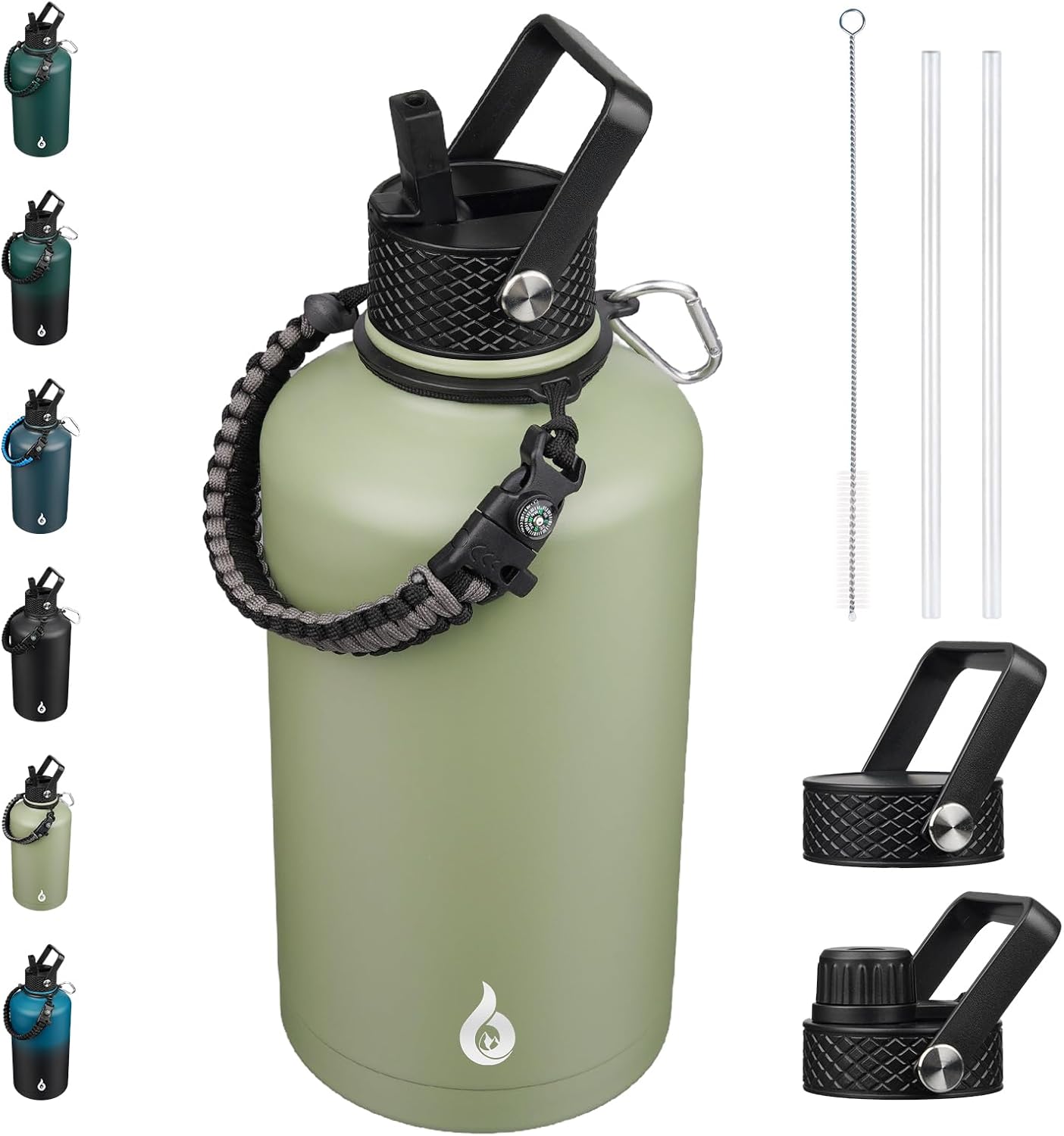 BJPKPK 2/3 Gallon Water Bottle with Straw Lid for All Occasions
