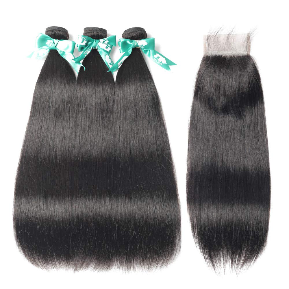 Straight Hair Bundles with Closure for Stunning Styles