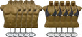 Bronze Mannequin Torso Set of 5 - Stackable Male and Female Display