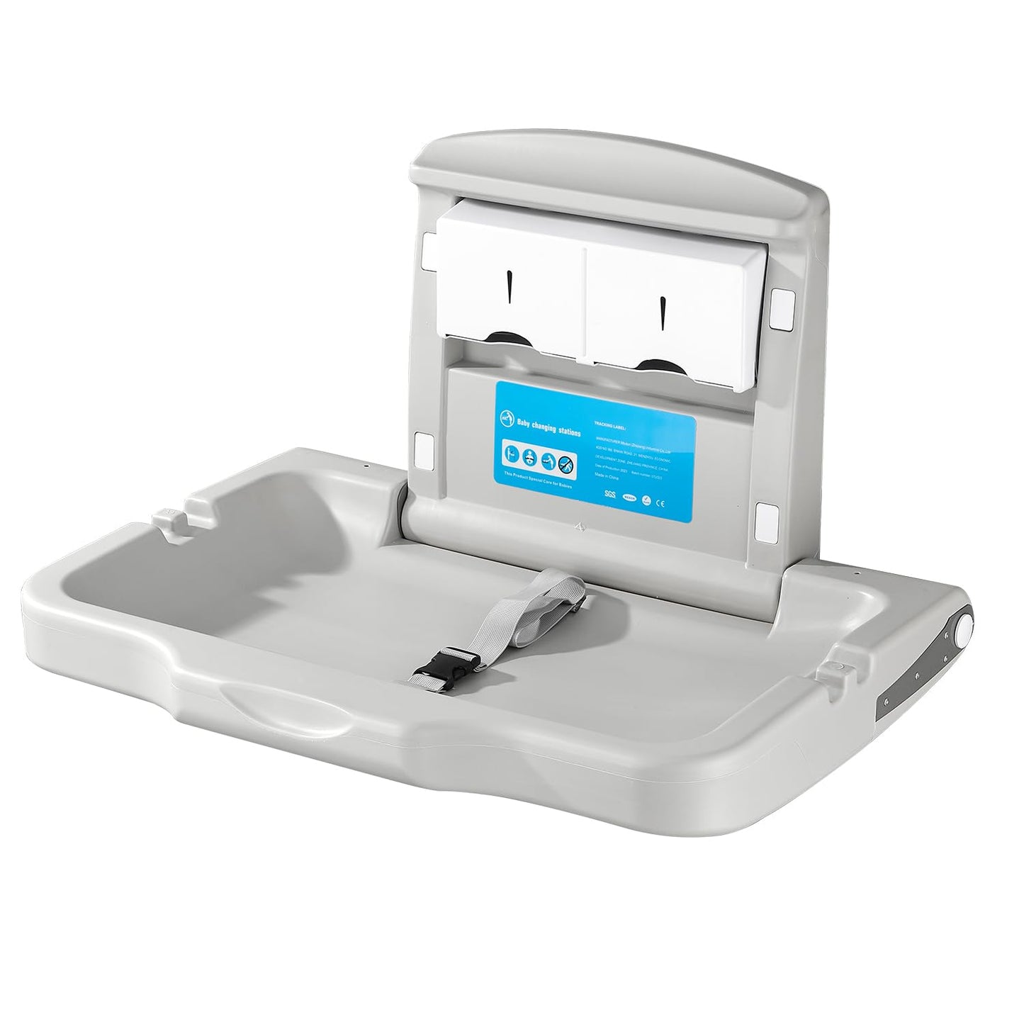 Fold-Down Baby Changing Diaper Station for Safe, Easy Use