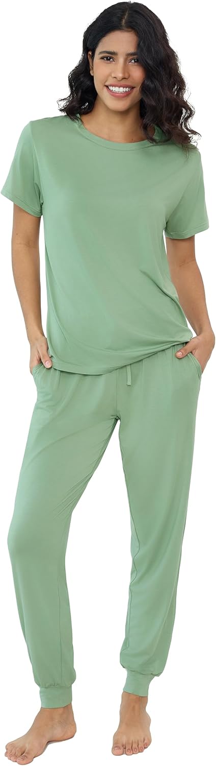 Ultra Soft Bamboo Viscose Pajamas Set for Women Sleepwear