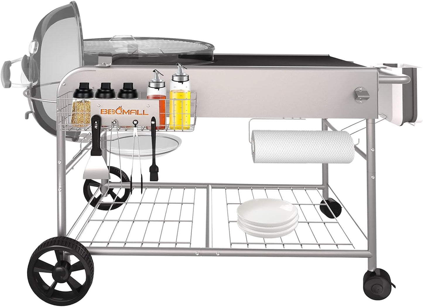 Grill Table for Weber 22in & 18in Kettle Charcoal Grills