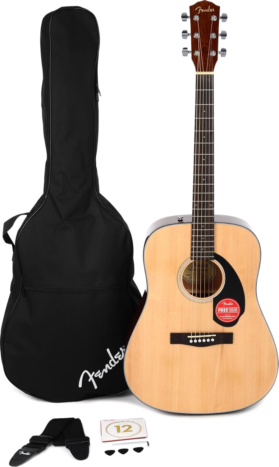 Fender CD-60S Dreadnought V2 Acoustic Guitar Pack Review
