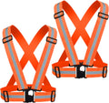 Reflective Running Vest 2-10 Pack High Visibility Safety Vest - Night