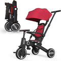Tricycle Stroller for Toddler Foldable 7-in-1 Push Tricycle Bike