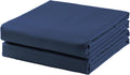 Cal King Flat Sheet 2-Pack Navy Blue - 600 TC Egyptian Cotton
