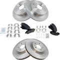 Front and Rear Ceramic Brake Pad & Rotor Kit for 2014-2018 Infiniti