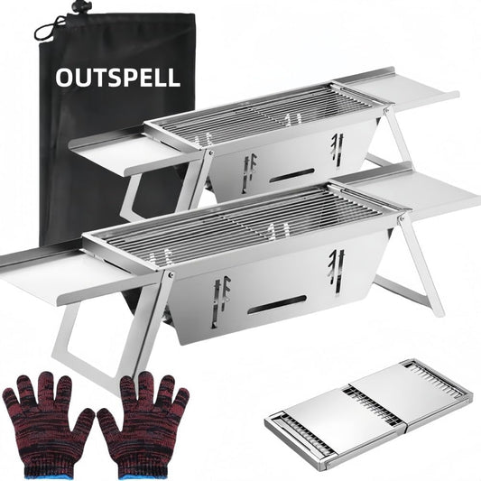 Portable Charcoal Grill for Outdoor BBQ and Camping Fun