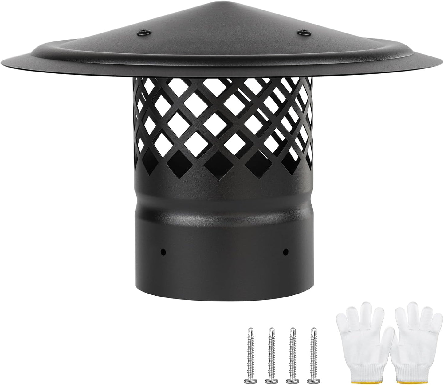 4 Inch Round Roof Rain Chimney Cap for Better Airflow Ventilation