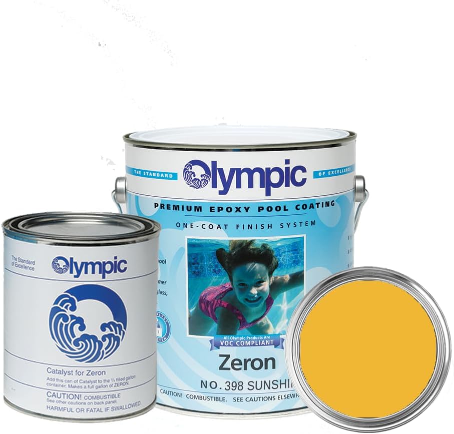 Olympic Pool Paint - Zeron Sunshine Yellow for All Pool Types