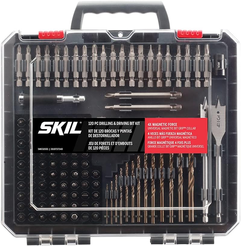 SKIL 120pc Drilling and Screw Driving Bit Set with Bit Grip