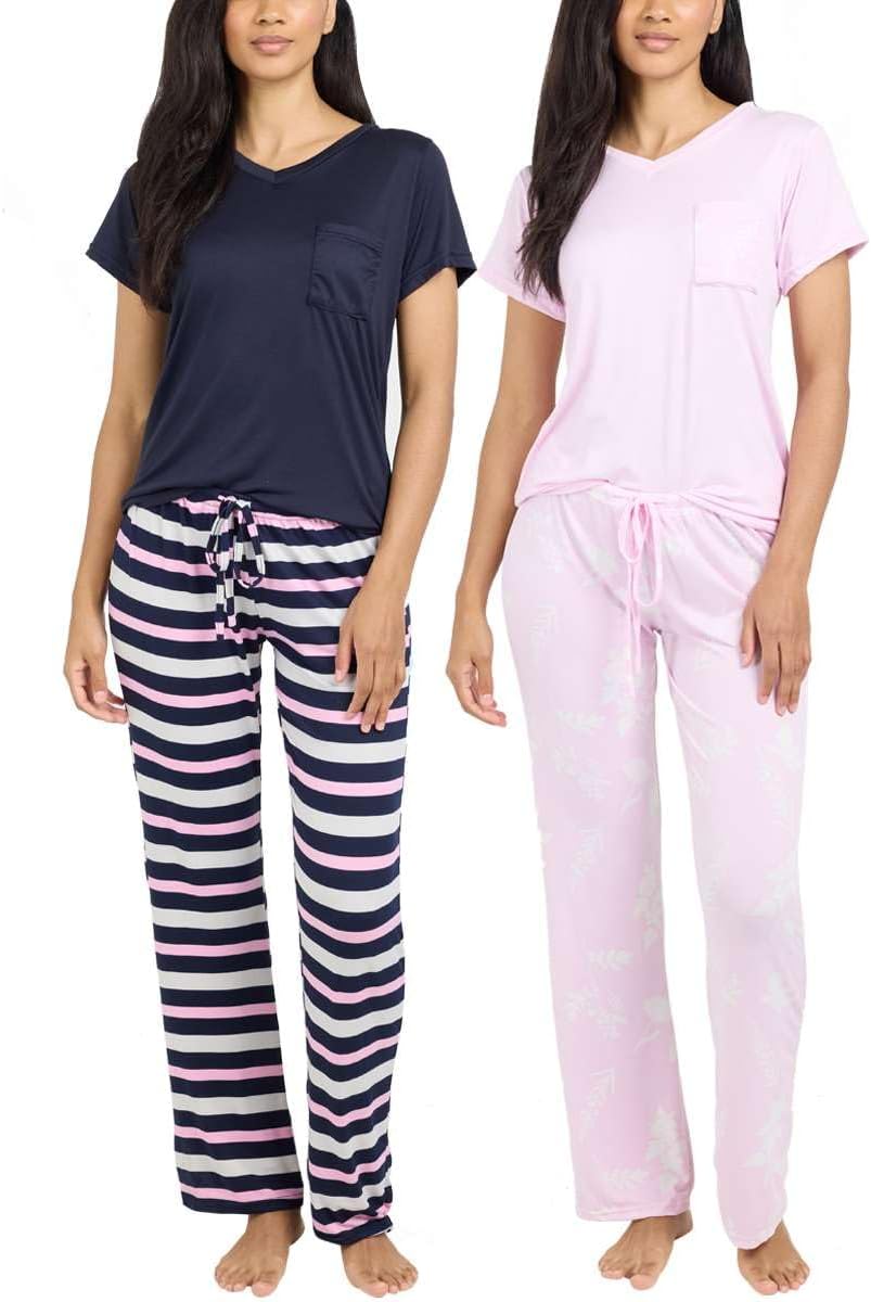 Comfortable Women's Pajama Set - Short & Long Sleeve Options