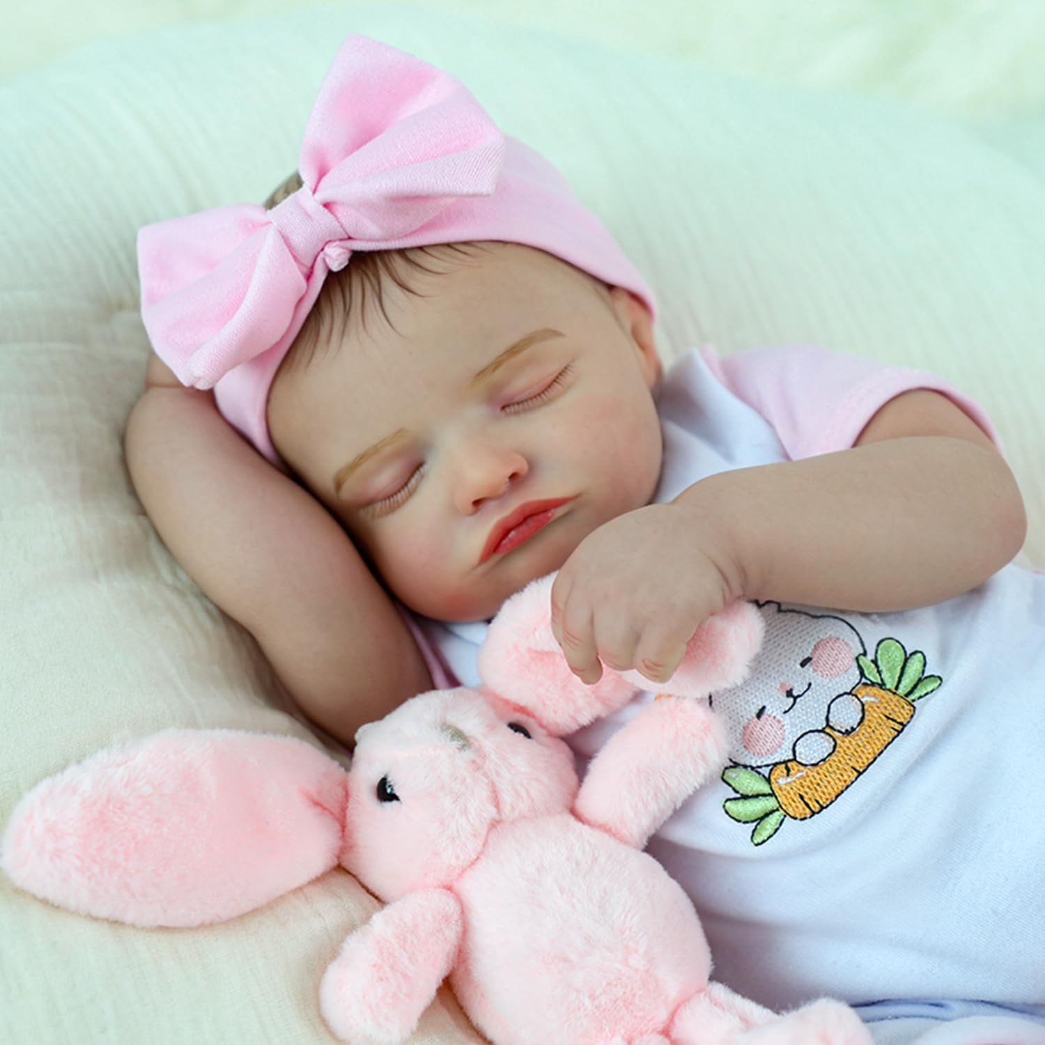 Realistic Reborn Silicone Baby Girl Doll - 20 inch Lifelike Gift