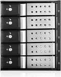 ISTAR BPN-DE350HD-SILVER Trayless 3X 5.25 to 5X 3.5 HDD Hot-swap Rack