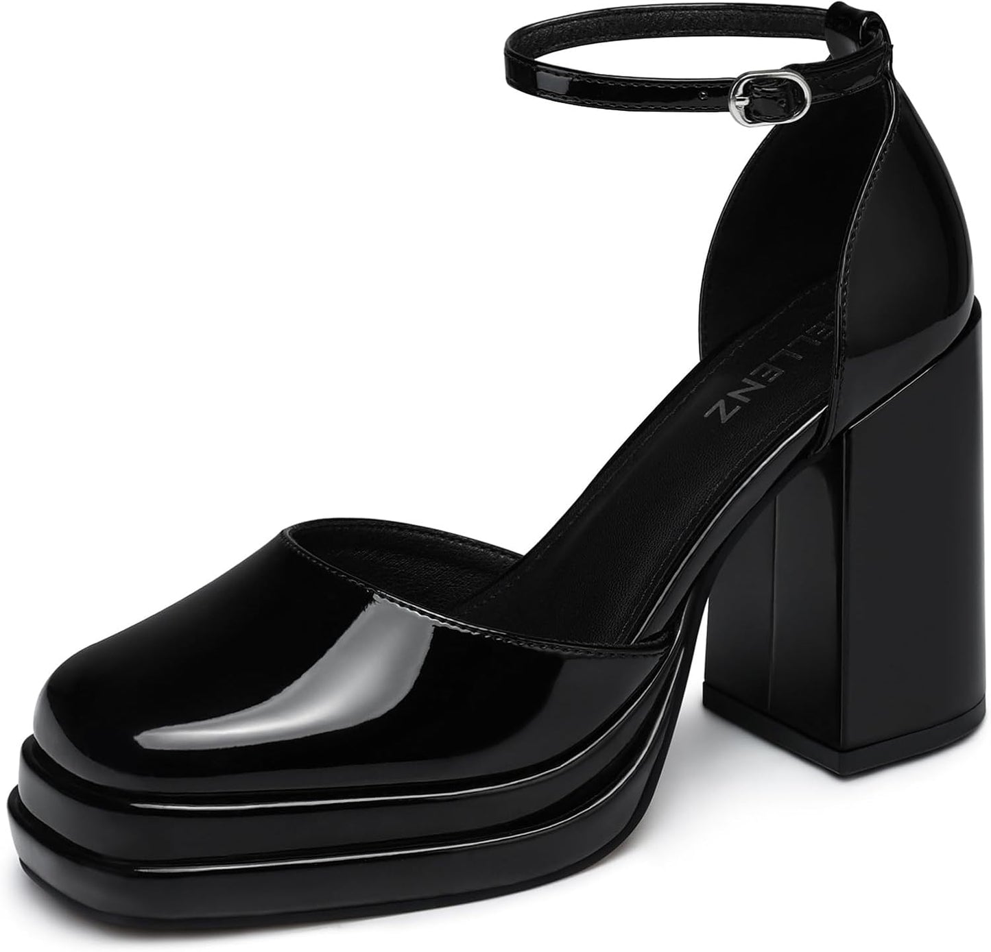 Women Chunky High Heels: Comfortable Ankle Strap Pumps