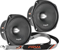 PRV AUDIO 2X 69MR500-4 Bullet Midrange 6x9 Speakers - Clear, Punchy