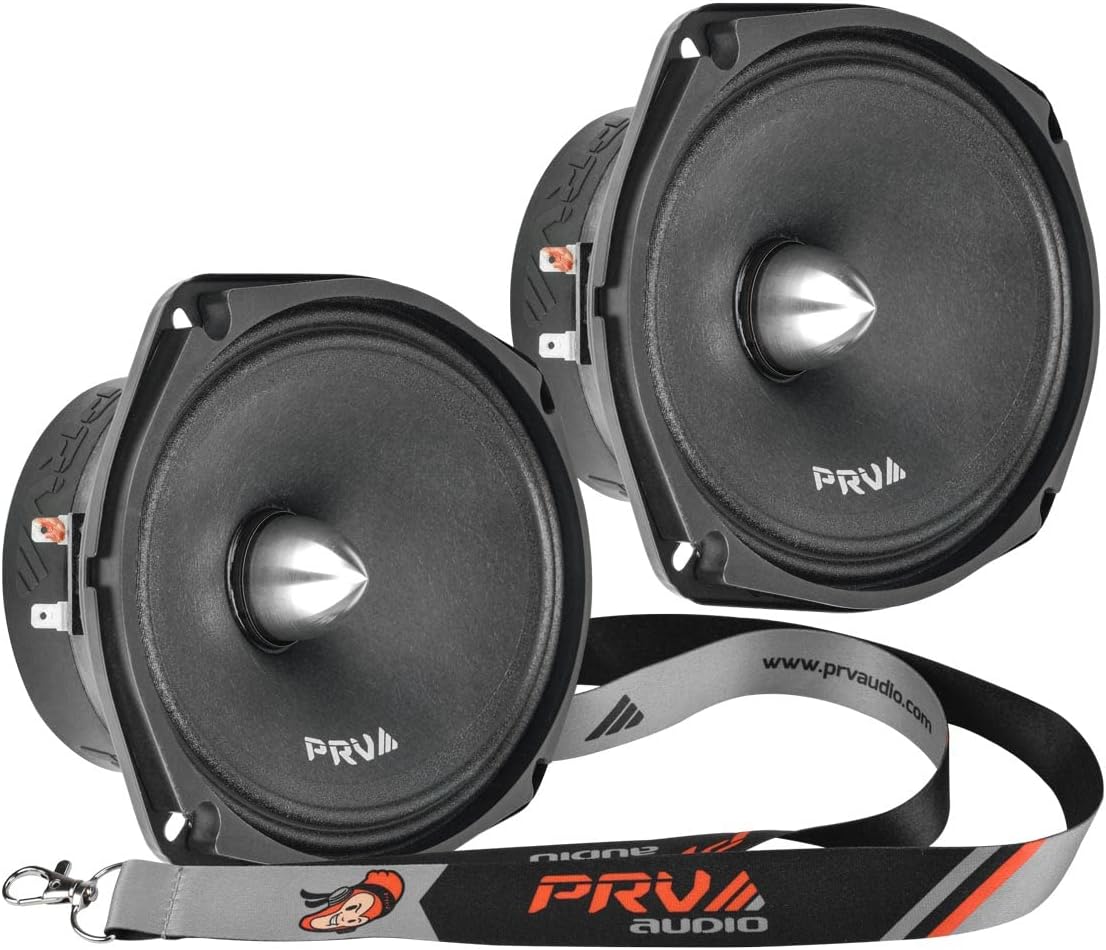 PRV AUDIO 2X 69MR500-4 Bullet Midrange Speakers for Car Audio