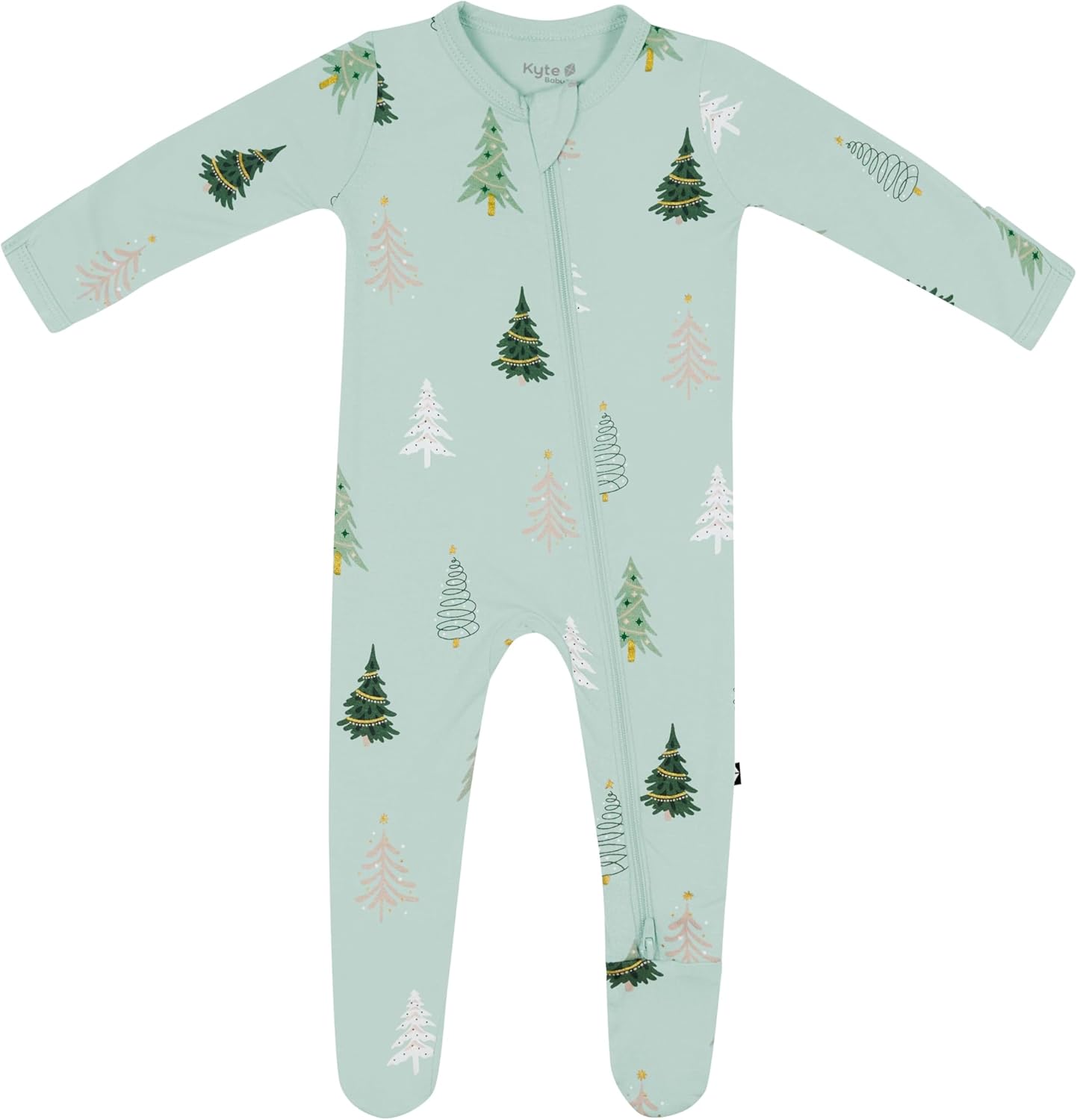 KYTE BABY Unisex Zipper Closure Footies for Infants 0-24 Months