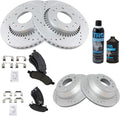 TRQ Front & Rear Brake Pad & Rotor Kit Compatible with 2006-2009 SUVs