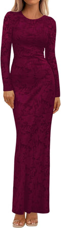Wedding Guest Dresses for Women 2025 Fall Elegant Floral Lace