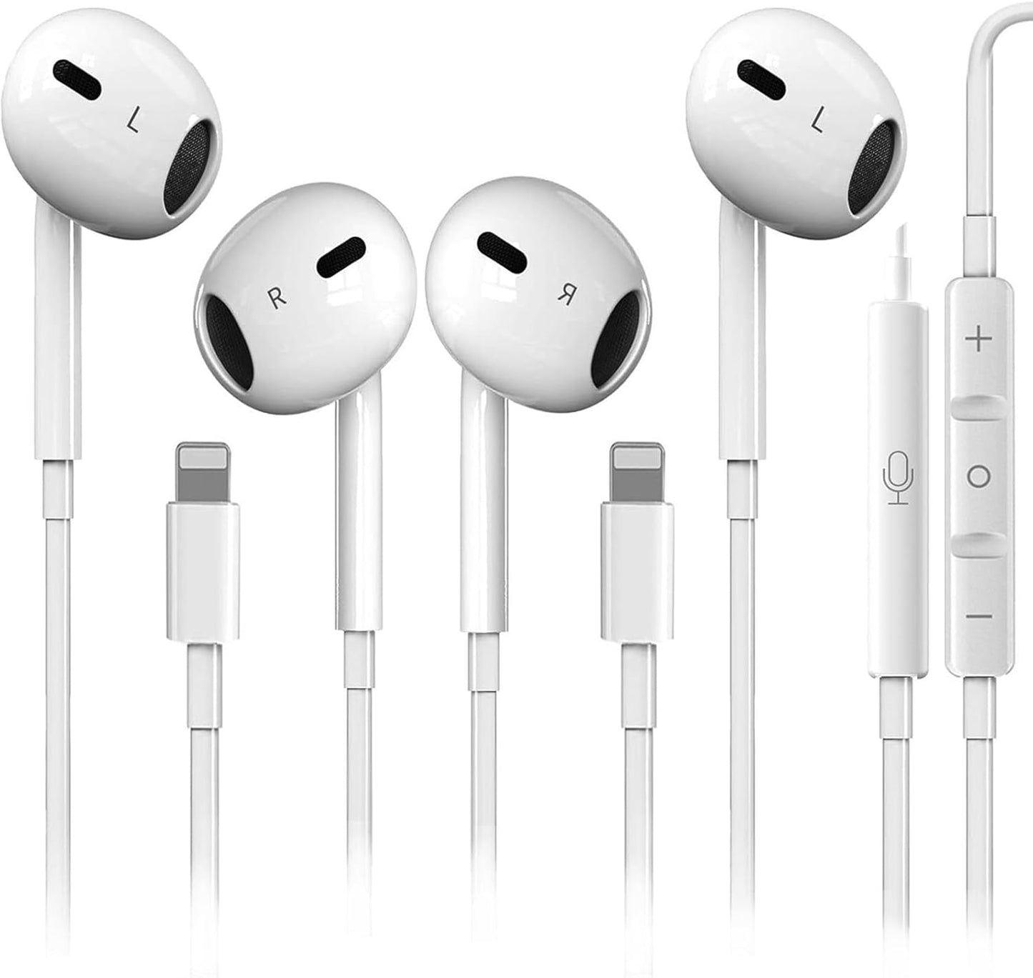 HiFi Stereo Earbuds for iPhone - Dual Pack