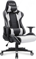 Premium White Gaming Chair with Ultimate Ergonomic Comfort