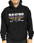 Team Fan Apparel NFL Vintage Block Ultra Soft Fleece Hoodie - Ravens