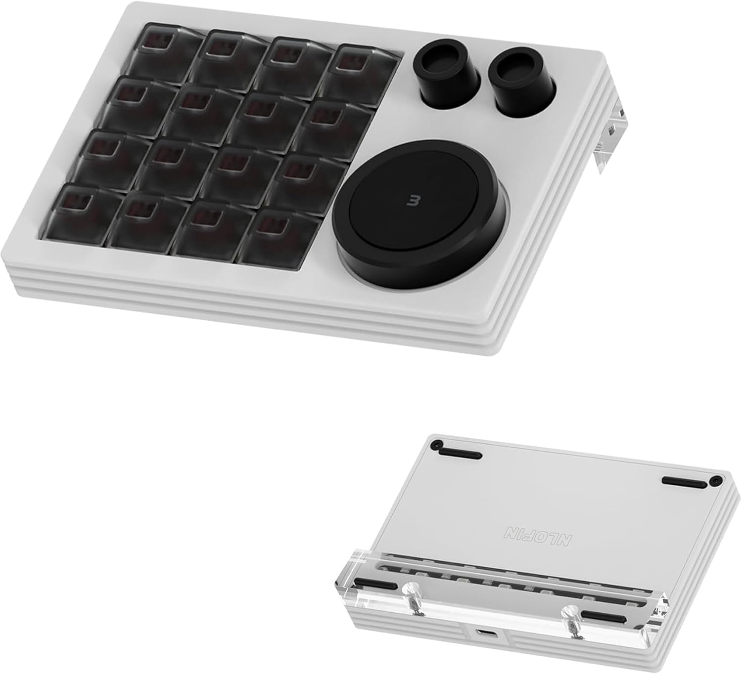 Macro Keypad Programmable Designer with 16 Keys and Knobs