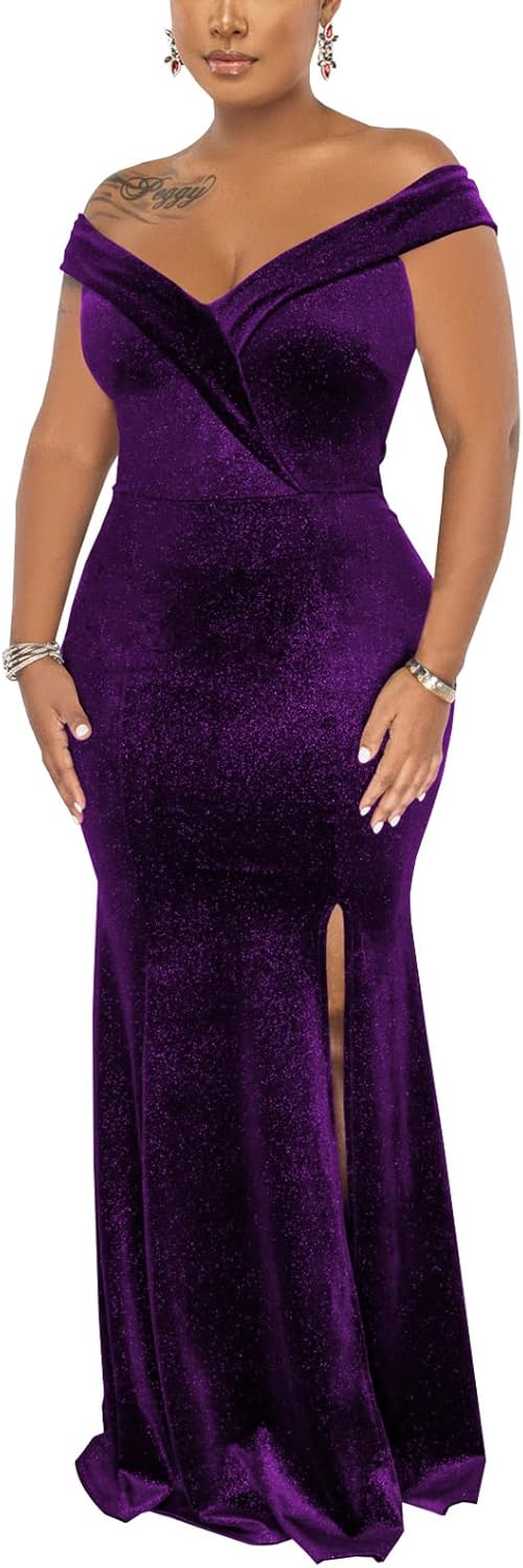Elegant Formal Mermaid Maxi Dress for Weddings and Parties