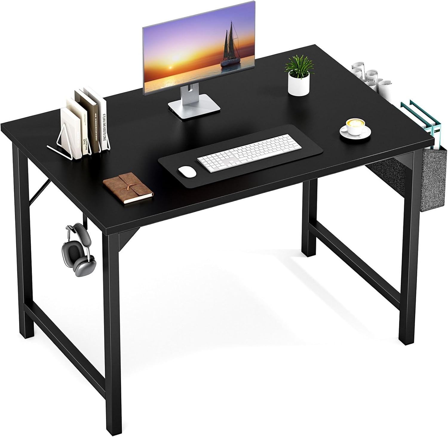 OLIXIS 40-Inch Small Office Desk - Work & Study Efficiently!