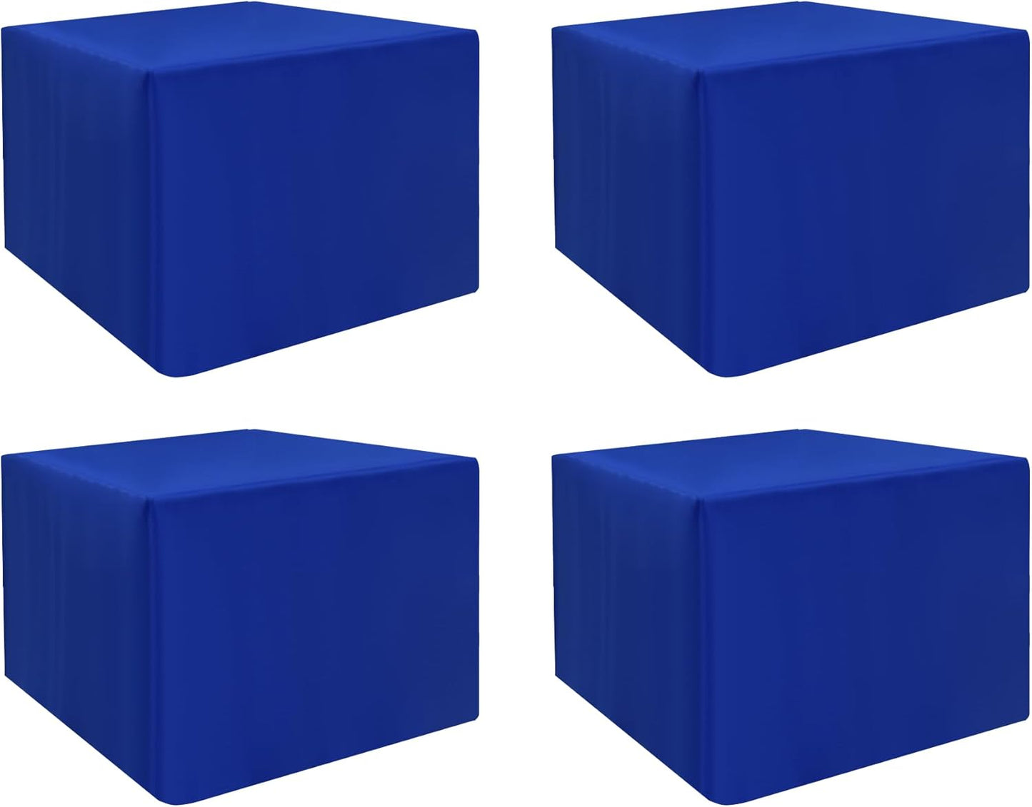 Fitted Square Table Covers for 34x34 Inch Tables, Set of 4