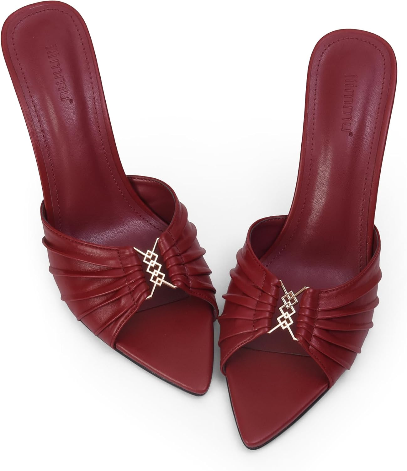 iiimmu 3.5 IN Stiletto Mules High Heels for Chic Style