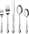 New Star Foodservice 58857 Rose Pattern 60-Piece Flatware Set
