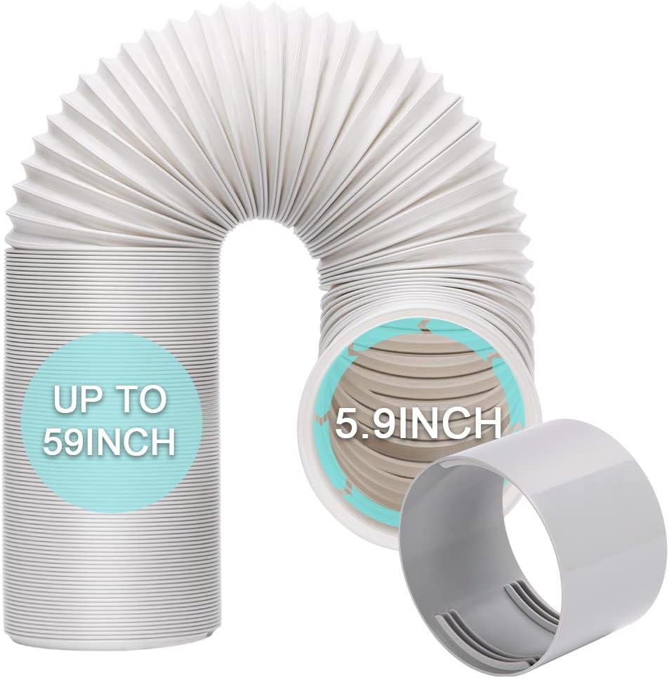 HOXHA 59 Portable AC Exhaust Hose Kit - Universal Anti-Clockwise Thread