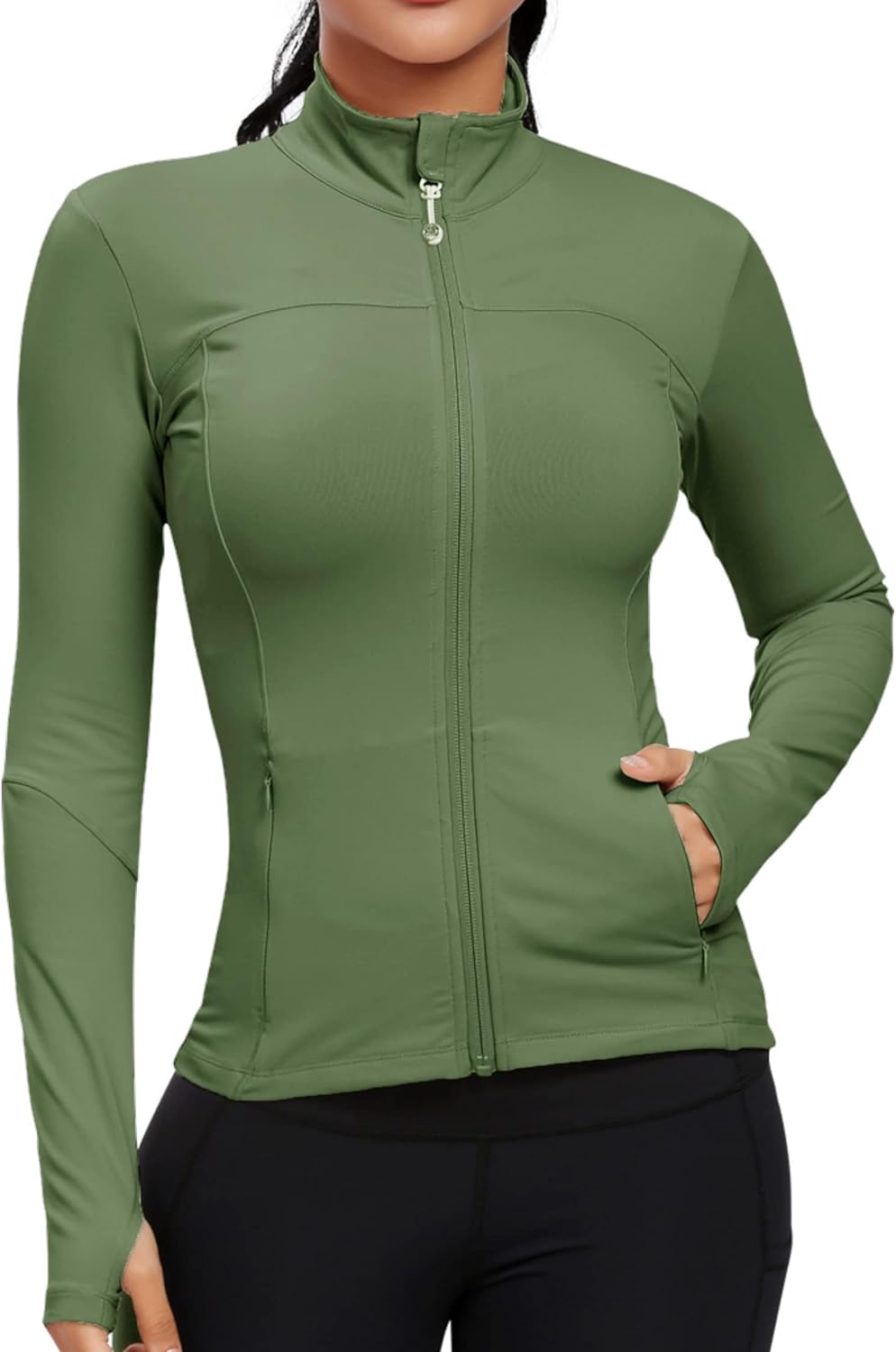 Workout Jackets for Women - Lightweight Full Zip Athletic Jacket