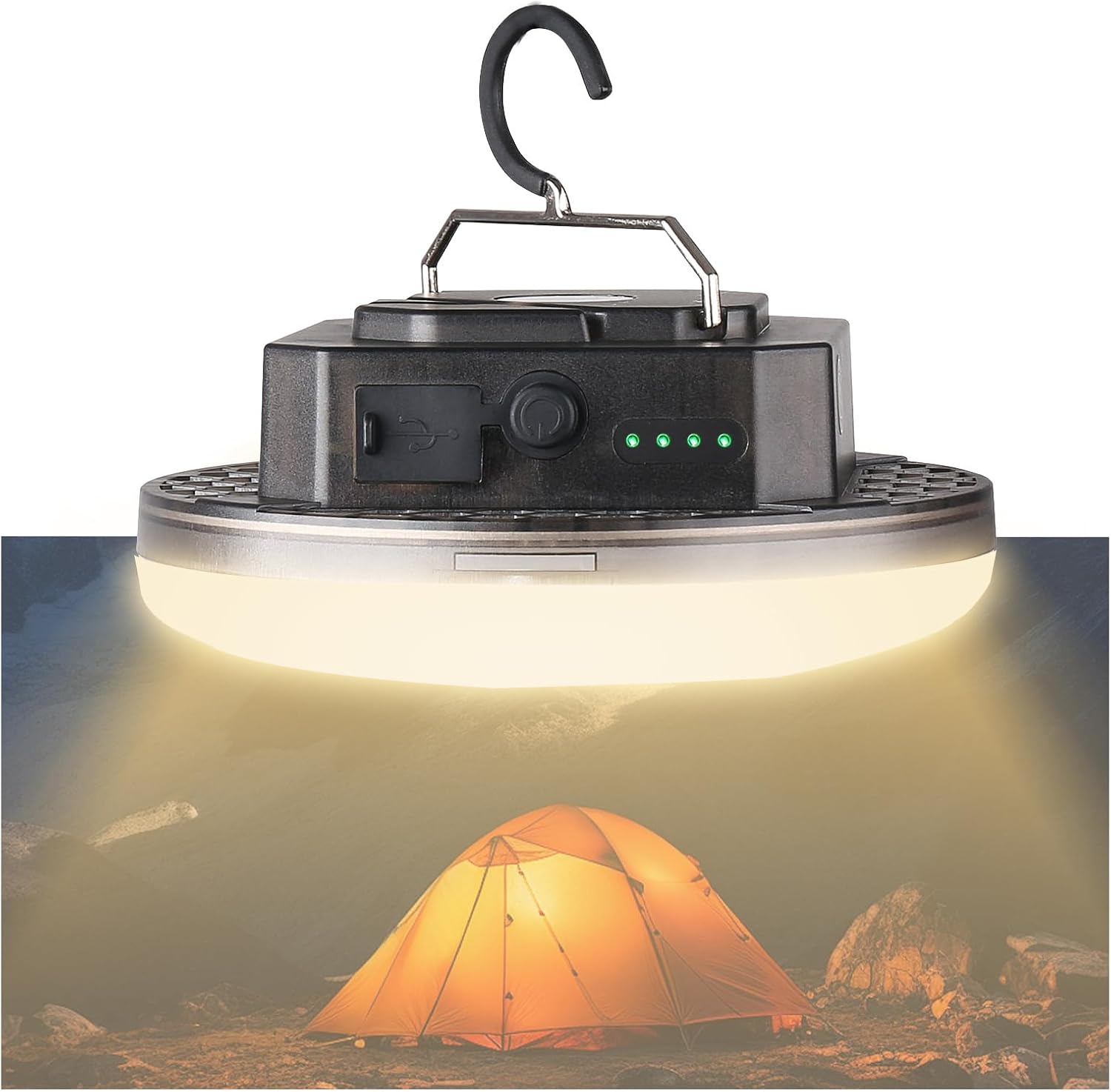 12000mAh Camping Lights with 3 Color Modes for Outdoor Use