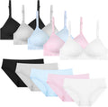 Girls Cotton Training Bras for Teens 8-16 - Soft Wireless Bralette