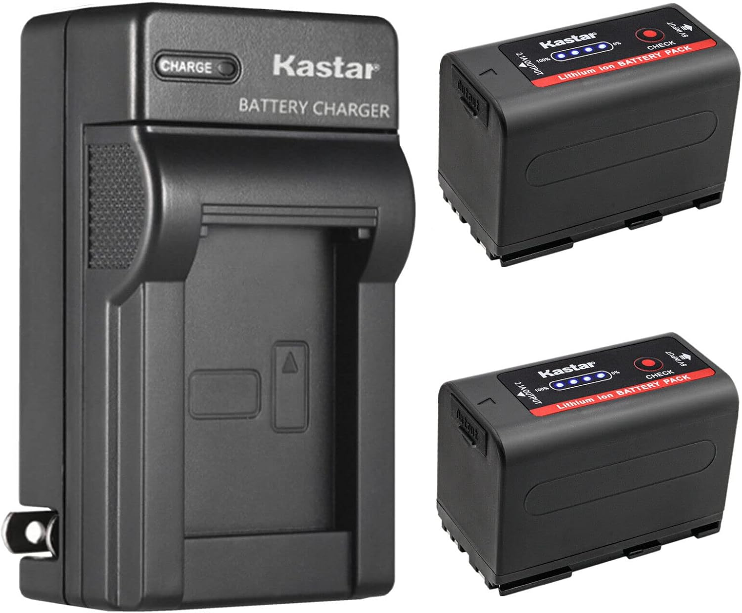 Kastar 2-Pack BP-950G Pro Battery and Charger for Canon Cameras