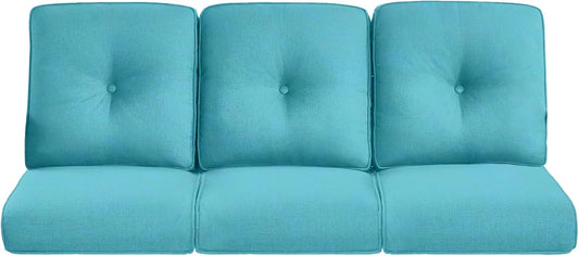 Pop Outdoor Cushions for Patio Couch Chairs Set of 3 - Turquoise