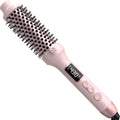 Nimmu 1.5 in Heated Round Brush - Pink Hot Styler for Travel