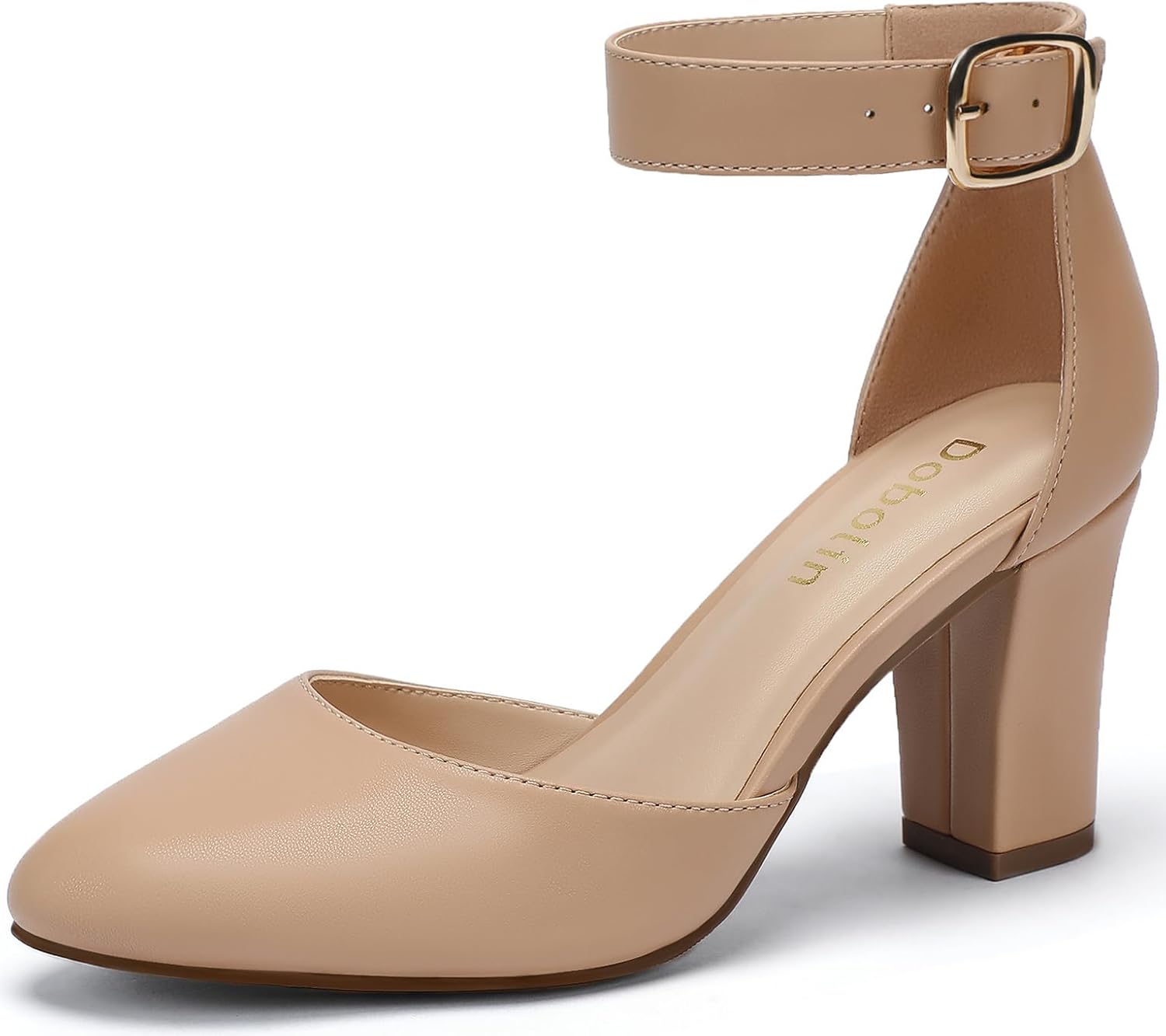 3 Inch Wide Chunky Heels for Women - Comfortable Dress Shoes
