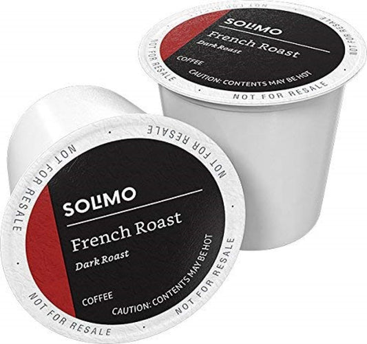 Solimo Dark Roast Coffee Pods - Keurig 2.0 Compatible, 100 Count