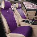 Red Rain Purple Leather Seat Cover for Universal Auto Seats