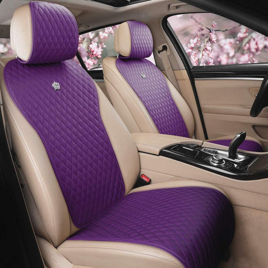 Red Rain Purple Leather Seat Cover for Universal Auto Seats