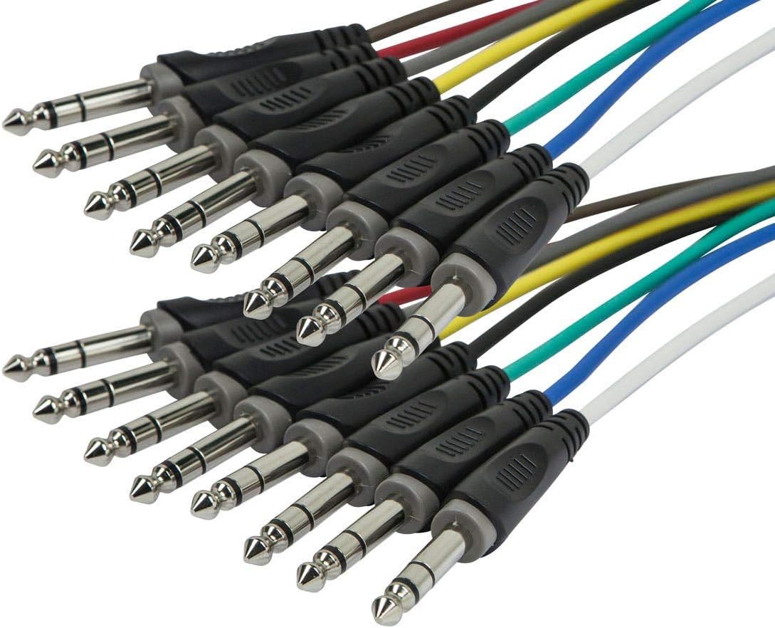8-Channel 1/4-Inch TRS Male Snake Cable - 20 Feet of Quality