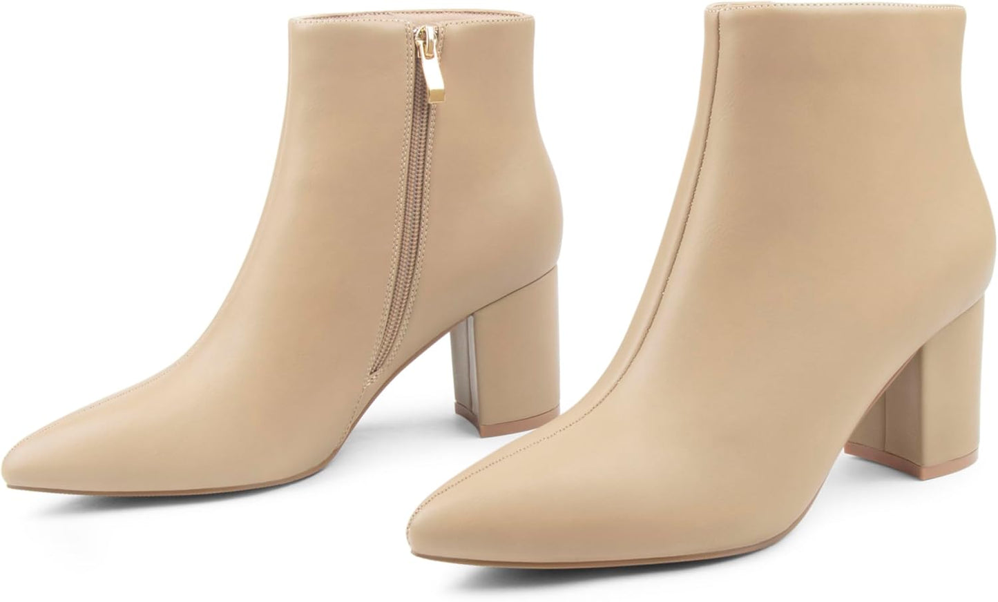 JOY IN LOVE Women's Ankle Boots with Chunky Block Heel Design