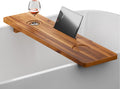 Tinamo Acacia Bathtub Caddy Tray Table 35x9 in - Large Wooden Tub Tray