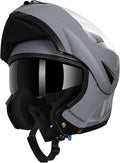 Modular Motorcycle Helmet with Dual Visor - DOT Approved Flip-Up