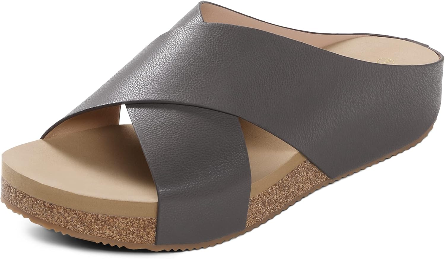 DREAM PAIRS Women's Cork Slide Sandals for Summer Comfort