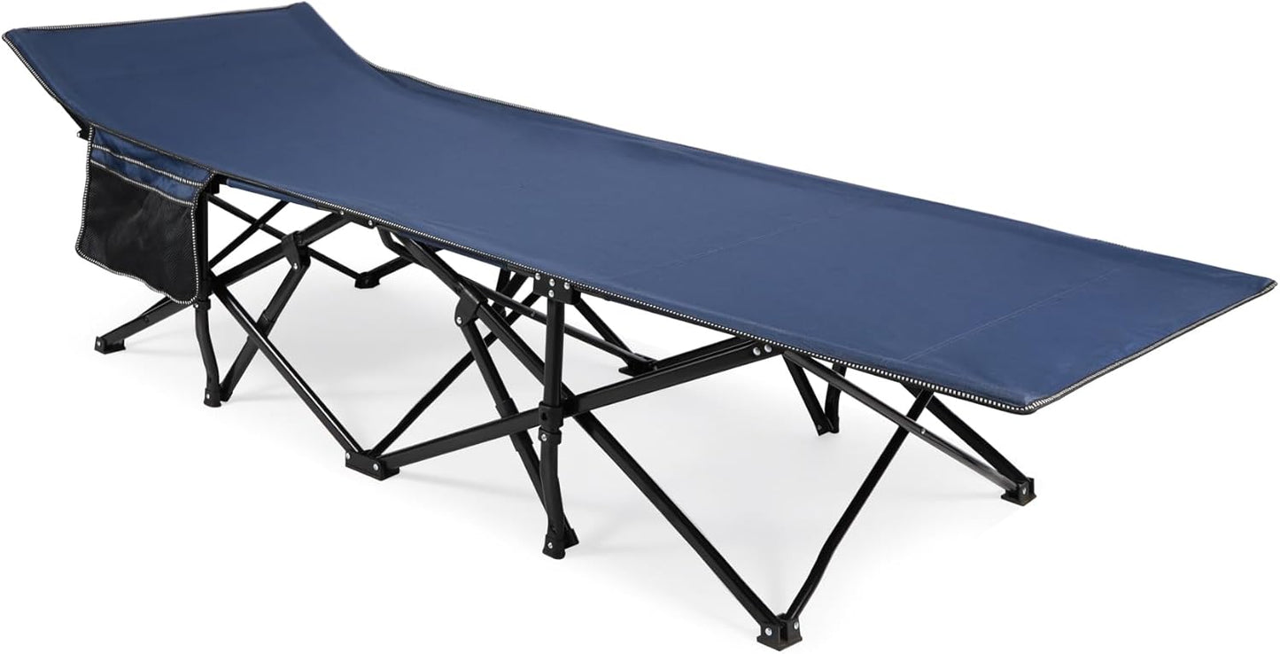 Oversized Heavy Duty Camping Cot for Adults - Extra Wide Design